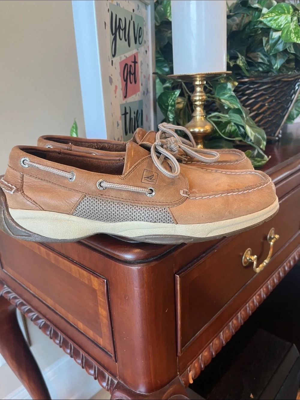 Sperry Men’s Classic Tan Leather Boat Shoes
